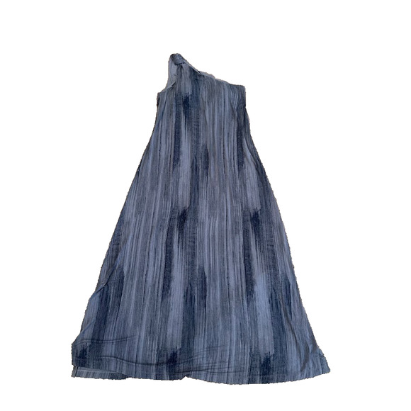 Soma Sloan One-Shoulder Maxi Bra Dress Pockets Size Large Grey Blue Beachy - Picture 1 of 6